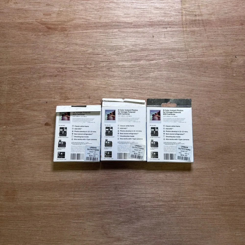 Polaroid Originals Color 600 Film 3 Pack 24 Photos for Vintage 600 i-Type Camera